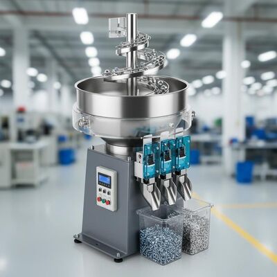 Automated Part Feeding And Sorting Vibratory Bowl Feeder Floor Mounted Or Table Mounted Custom Designs For Material Sorting