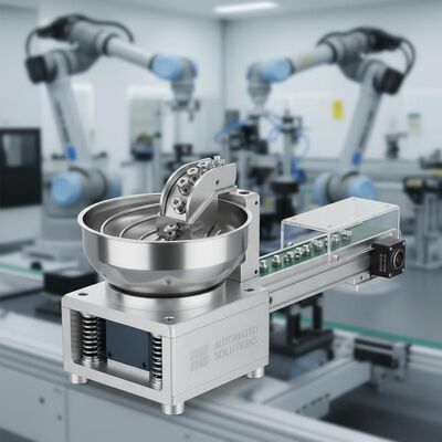 Geautomatiseerde onderdeelvoeding en sortering Vibratory Feeder Bowl Op maat gemaakte oplossingen voor industriële assemblagelijn automatisering en precisie behandeling