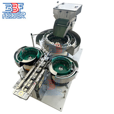 Metalen onderdelen trillende voeding Elektromagnetische trillende schotelvoeder met schotel afwerking polijst of PU-coating