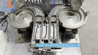 Aangepaste automatische 304 roestvrijstalen elektrische connector metalen pinnen vibrerende komvoeder